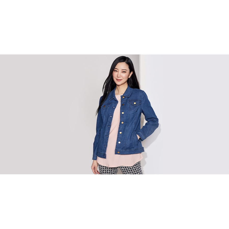 Image 406225_ALTMORE200.jpg, Product 406-225 / Price $44.33, Nina Leonard Stretch Denim Jacket from Nina Leonard on TSC.ca's Fashion department