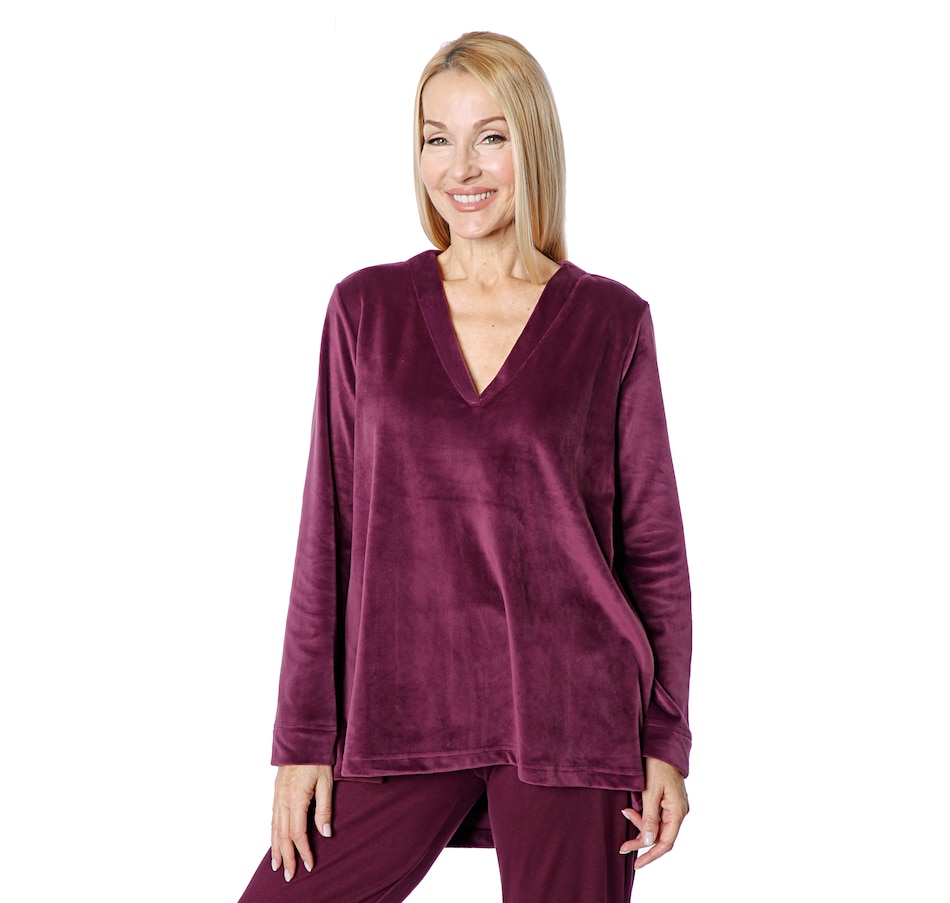 Image 406309_NGTAG.jpg, Product 406-309 / Price $39.88, N Natori Velour Top from N Natori on TSC.ca's Fashion department