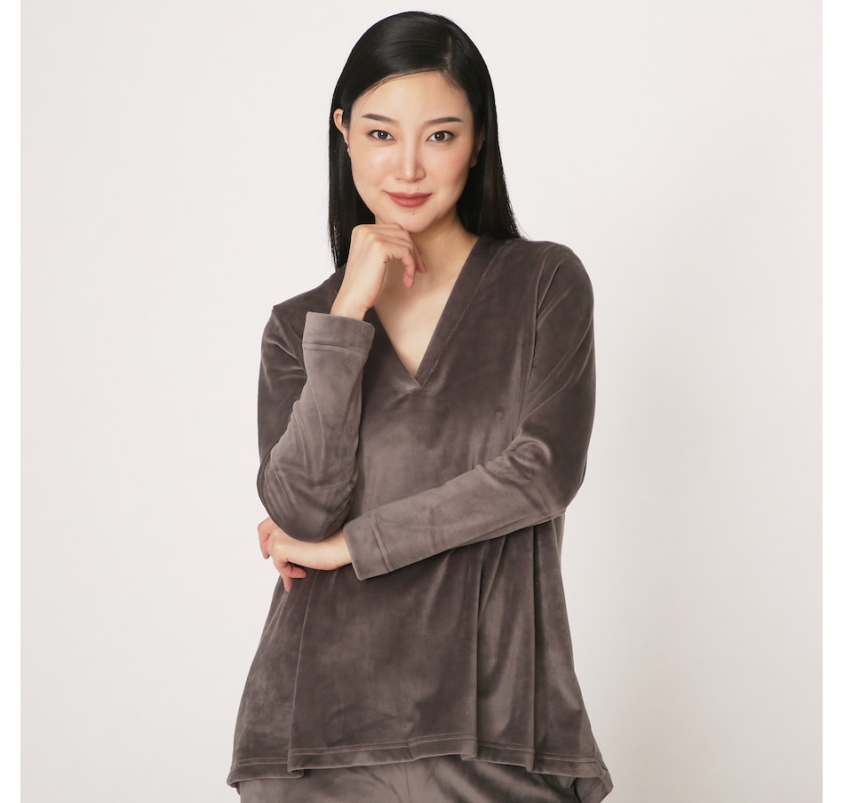 Image 406309_STN.jpg, Product 406-309 / Price $39.88, N Natori Velour Top from N Natori on TSC.ca's Fashion department