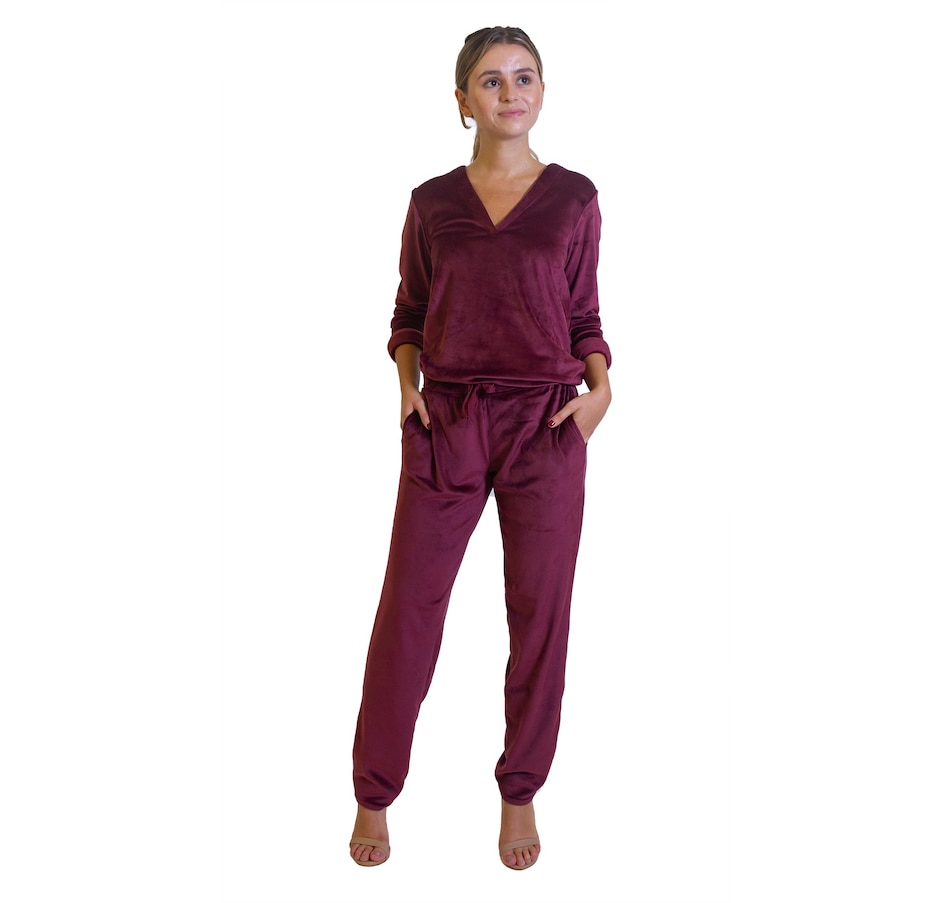 Image 406310_PRT.jpg, Product 406-310 / Price $39.88, N Natori Velour Pant from N Natori on TSC.ca's Fashion department