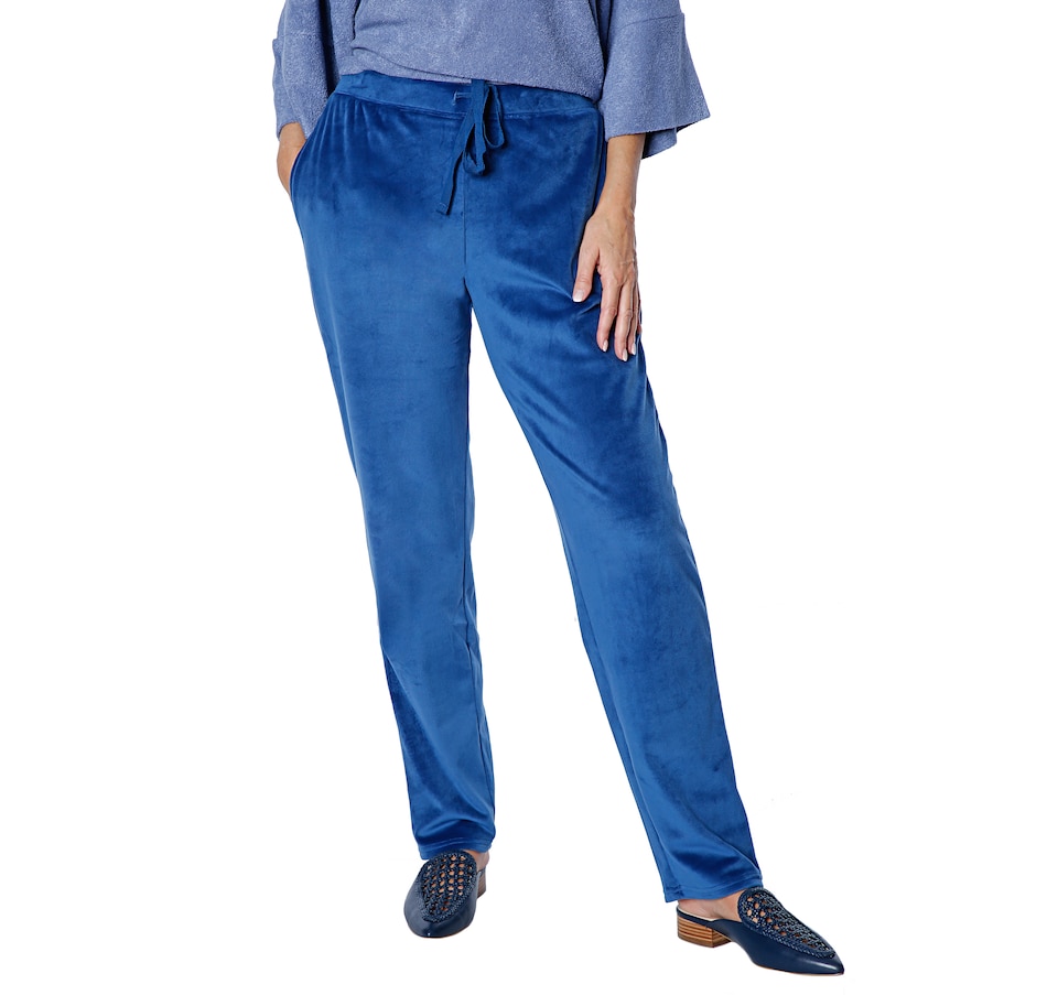 Image 406310_TWNVY.jpg, Product 406-310 / Price $39.88, N Natori Velour Pant from N Natori on TSC.ca's Fashion department