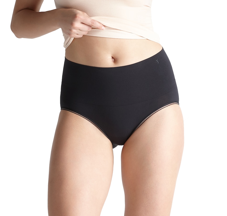 Yummie Women's Seamless Solutions High Waist Shaping Brief, Almond,  Small-Medium at  Women's Clothing store