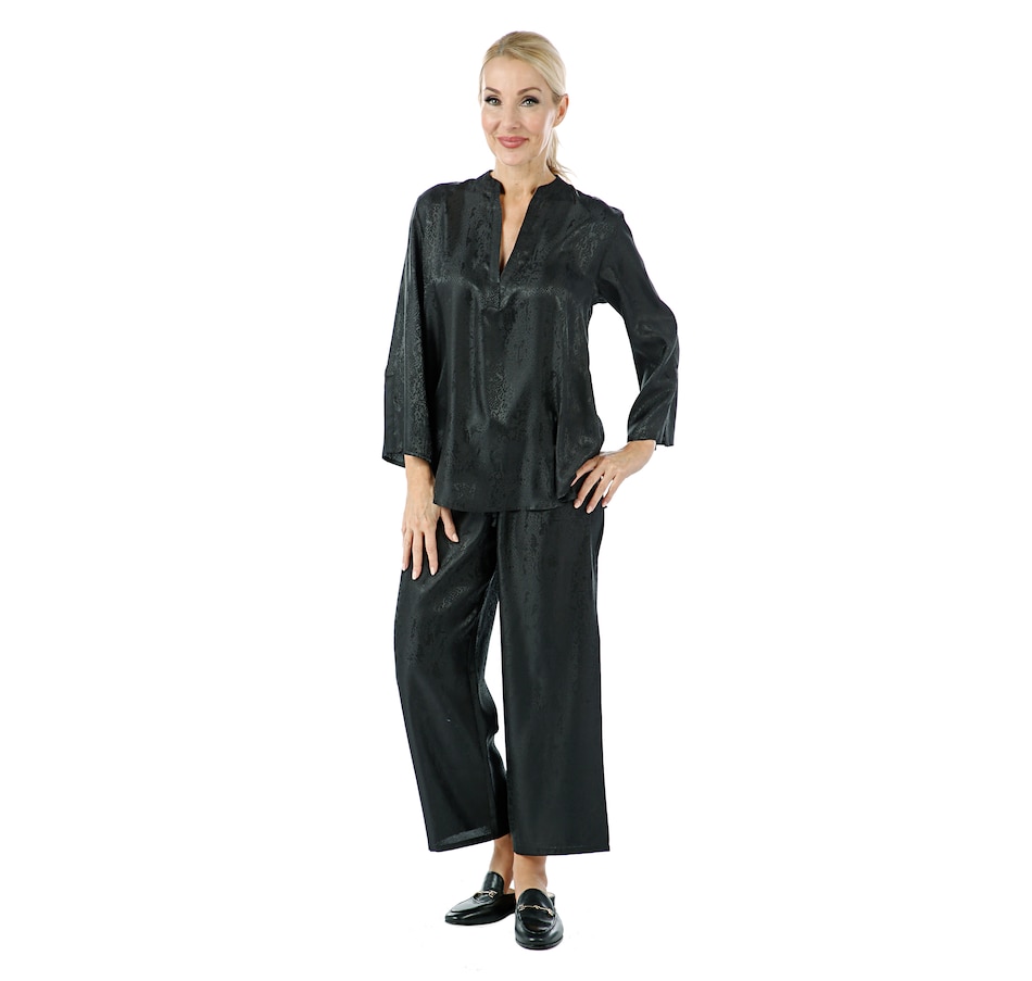 Image 406687_BLK.jpg , Product 406-687 / Price $49.33 , N Natori Animal Satin Jacquard PJ Set from N Natori Fashion on TSC.ca's Fashion department