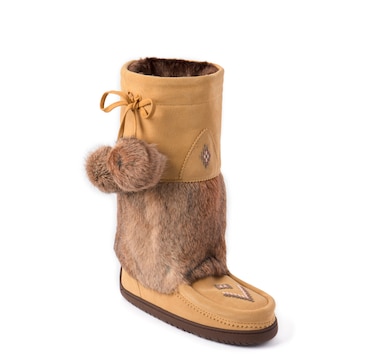 Manitobah Snowy Owl Waterproof Tall Grain Mukluk