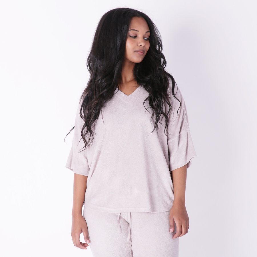 Image 407046_VLMNK.jpg, Product 407-046 / Price $24.33, N Natori Terry Lounge Top from N Natori on TSC.ca's Fashion department