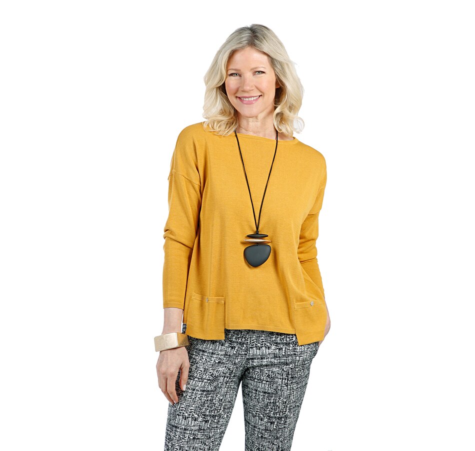 Image 407076_AMB.jpg , Product 407-076 / Price $45.33 , MarlaWynne Drop Pocket Easy Sweater from MarlaWynne on TSC.ca's Fashion department
