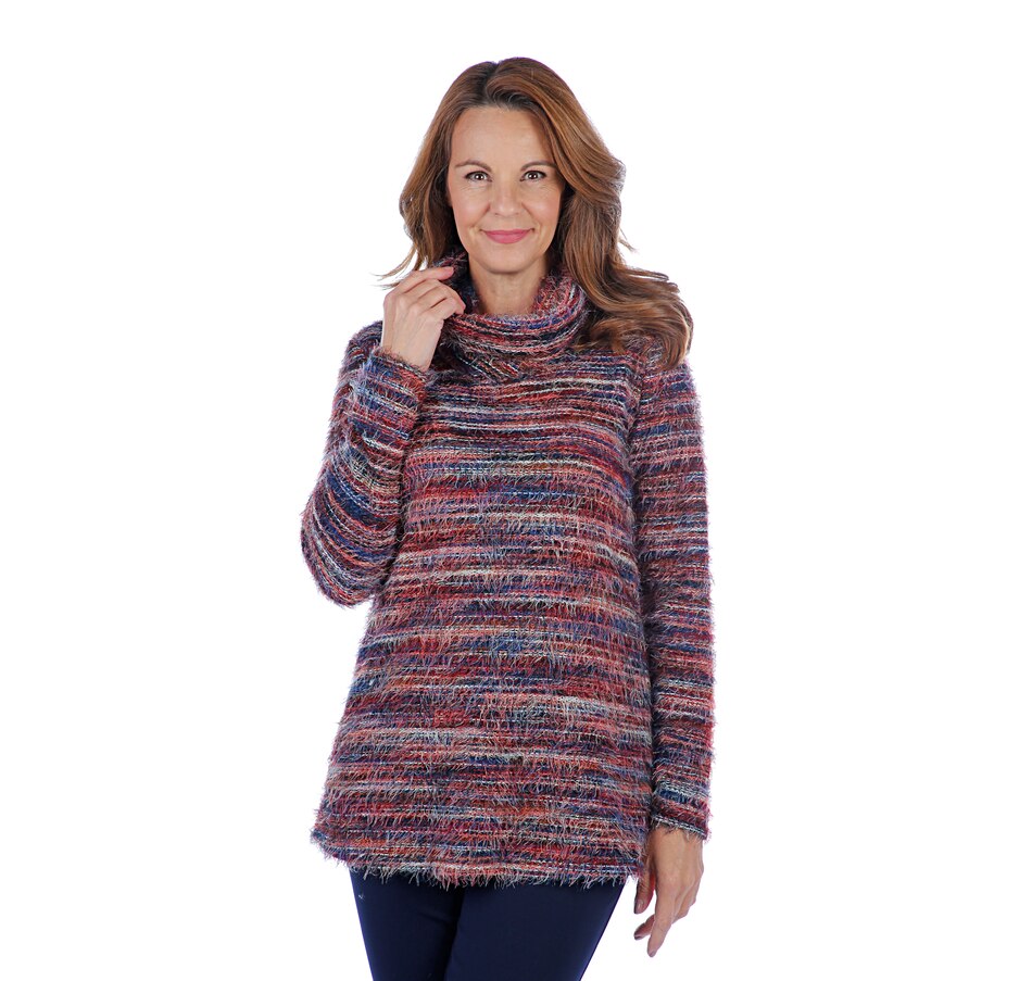 Image 407198_WIN.jpg , Product 407-198 / Price $39.33 , Mr. Max Eyelash Knit Cowl Neck Tunic from Mr. Max on TSC.ca's Fashion department