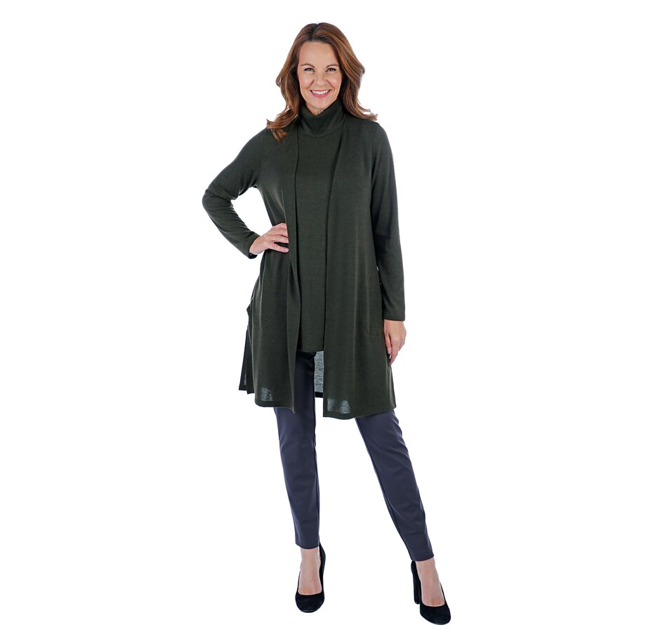 Image 407202_OLI.jpg , Product 407-202 / Price $69.99 , Mr. Max Knit Twin Set Mock Neck & Cardigan from Mr. Max on TSC.ca's Fashion department