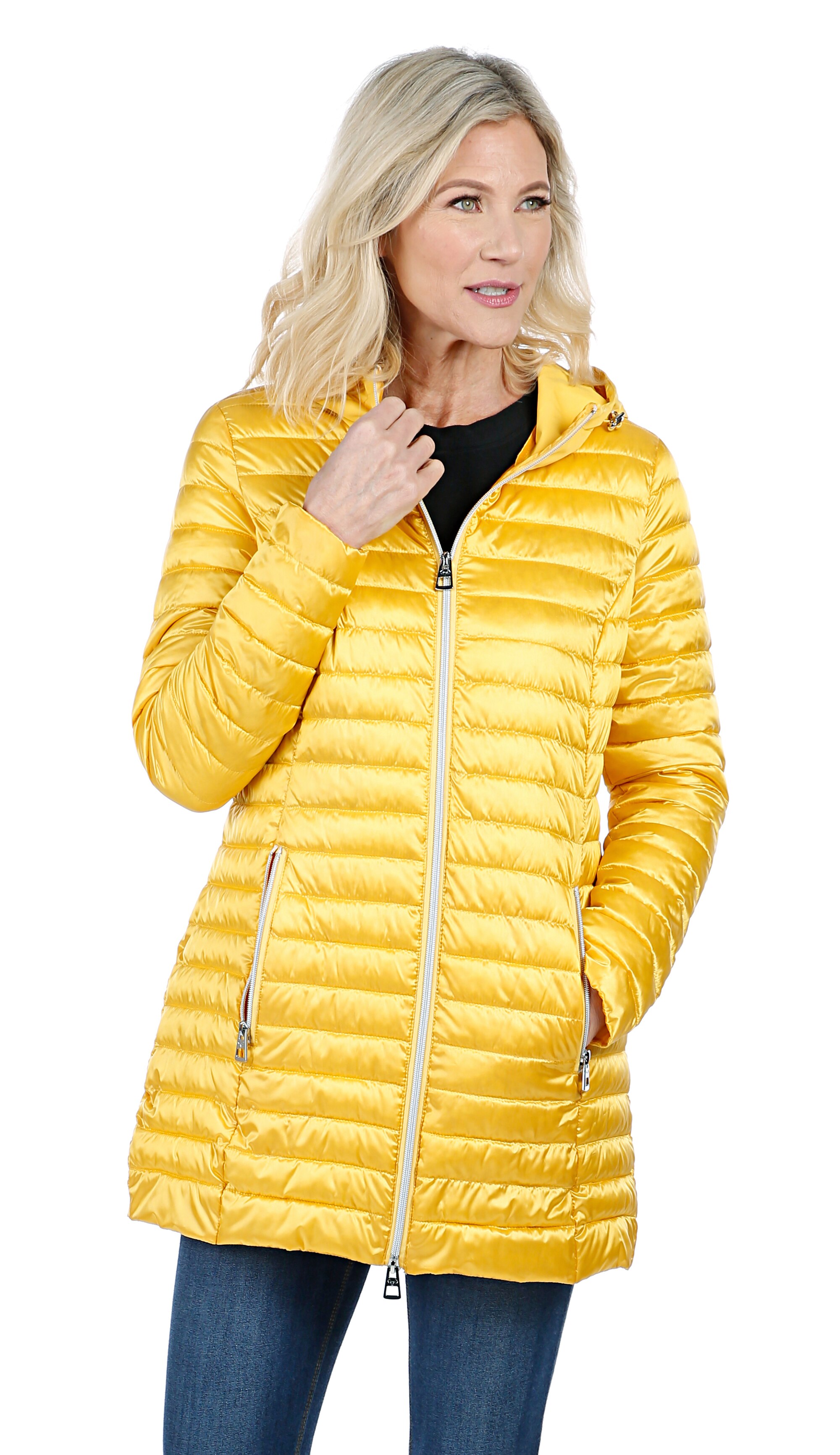 puffer jacket with hood ladies