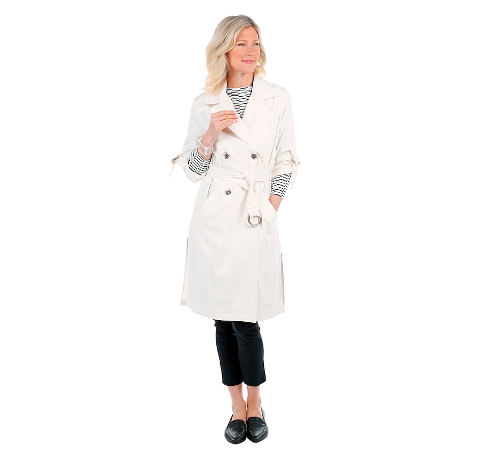 Image 407311_CNVS.jpg , Product 407-311 / Price $164.88 , MarlaWynne Trench Jacket with Removable Sash from MarlaWynne on TSC.ca's Fashion department