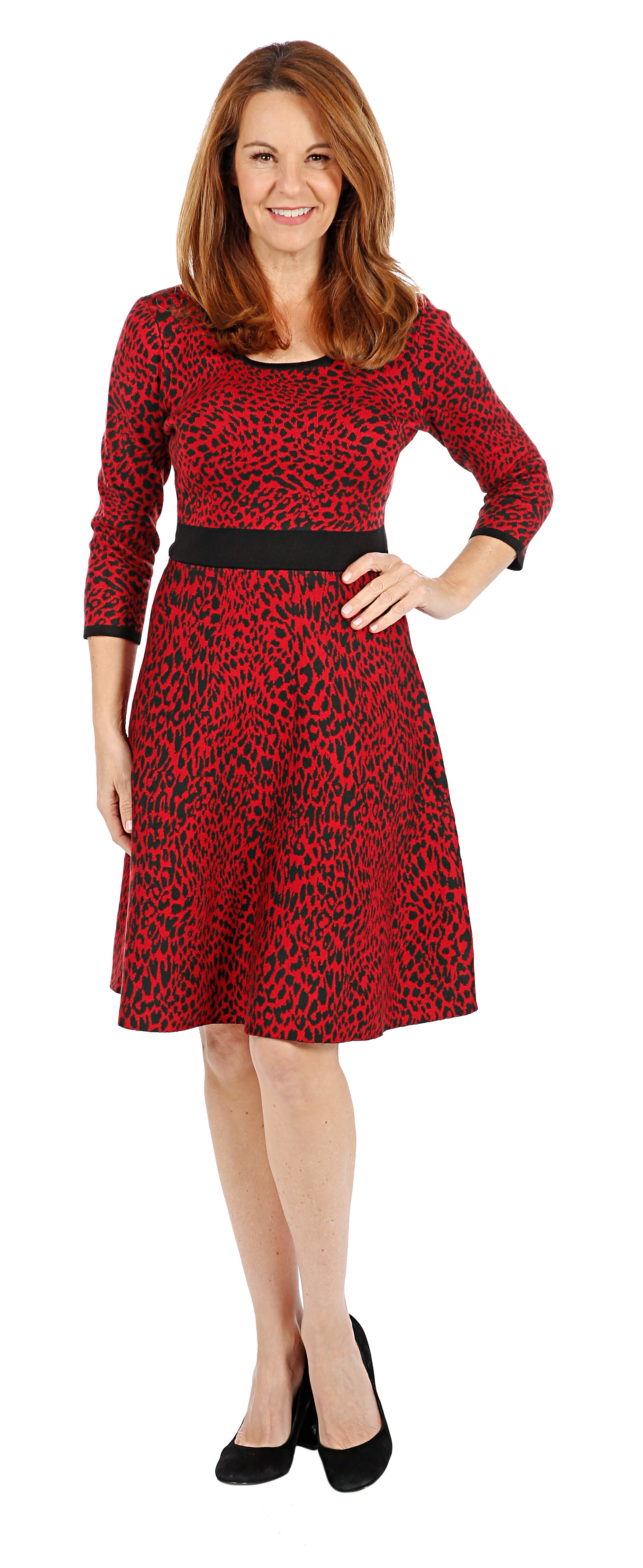 nina leonard sweater dress