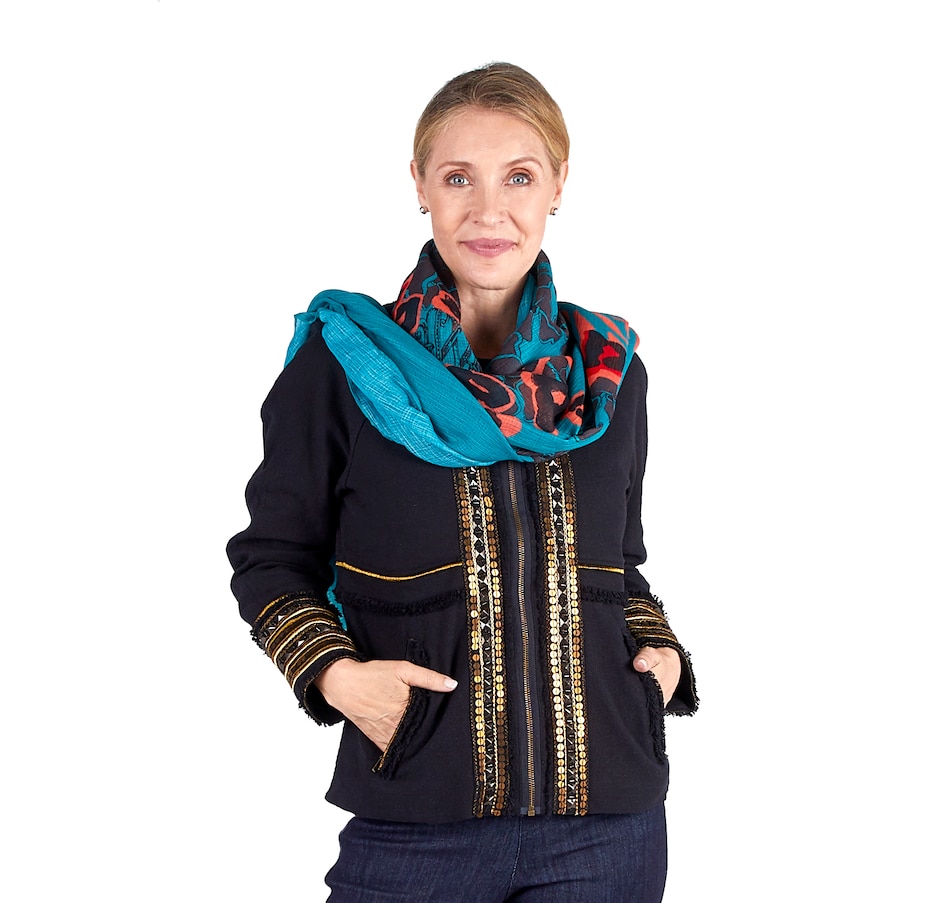 Image 407465_TLP.jpg, Product 407-465 / Price $34.33, Vanessa Williams Printed Scarf with Foil Print from Vanessa Williams on TSC.ca's Fashion department