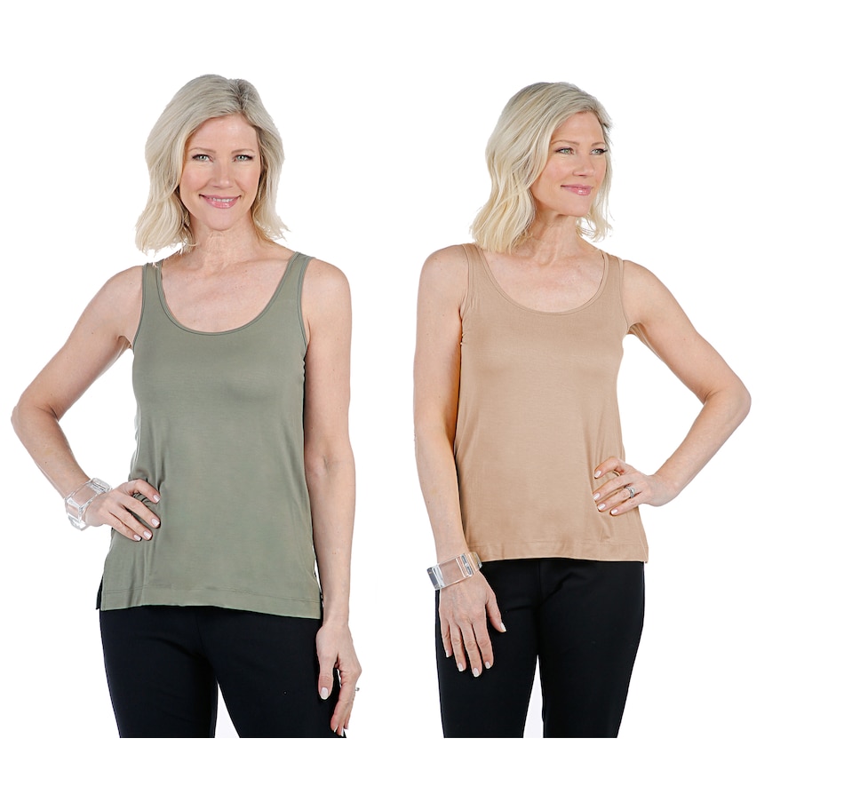 Clothing & Shoes - Tops - T-Shirts & Tops - WynneLayers Essential 2-Pack Layering  Tanks - Online Shopping for Canadians