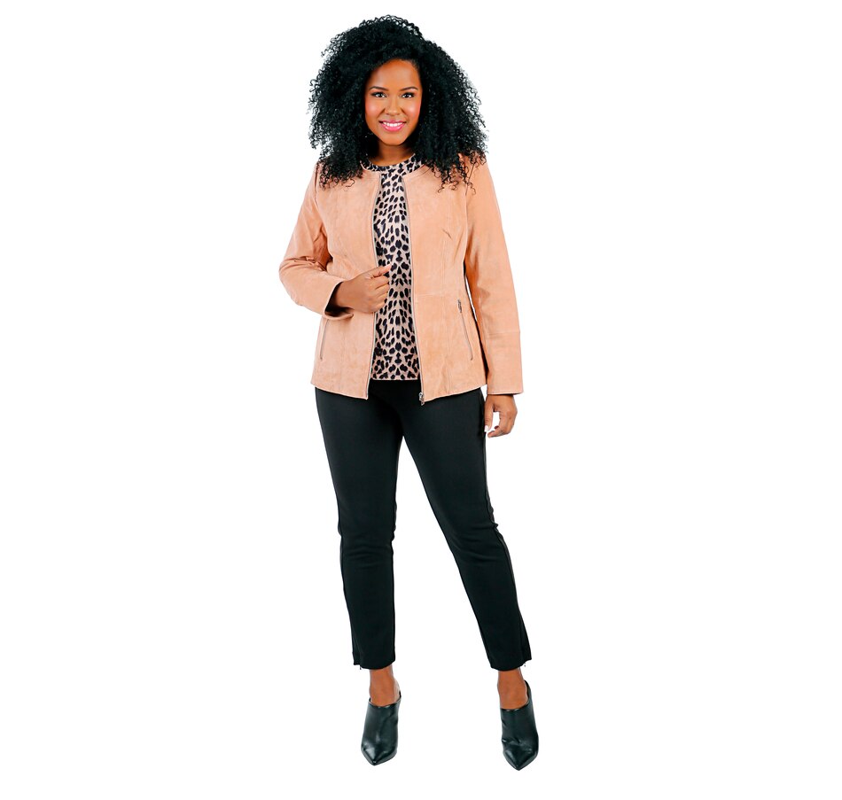 Image 408062_ALTMORE10.jpg, Product 408-062 / Price $99.33, Guillaume Suede Collarless Zip Front Jacket from Guillaume on TSC.ca's Fashion department