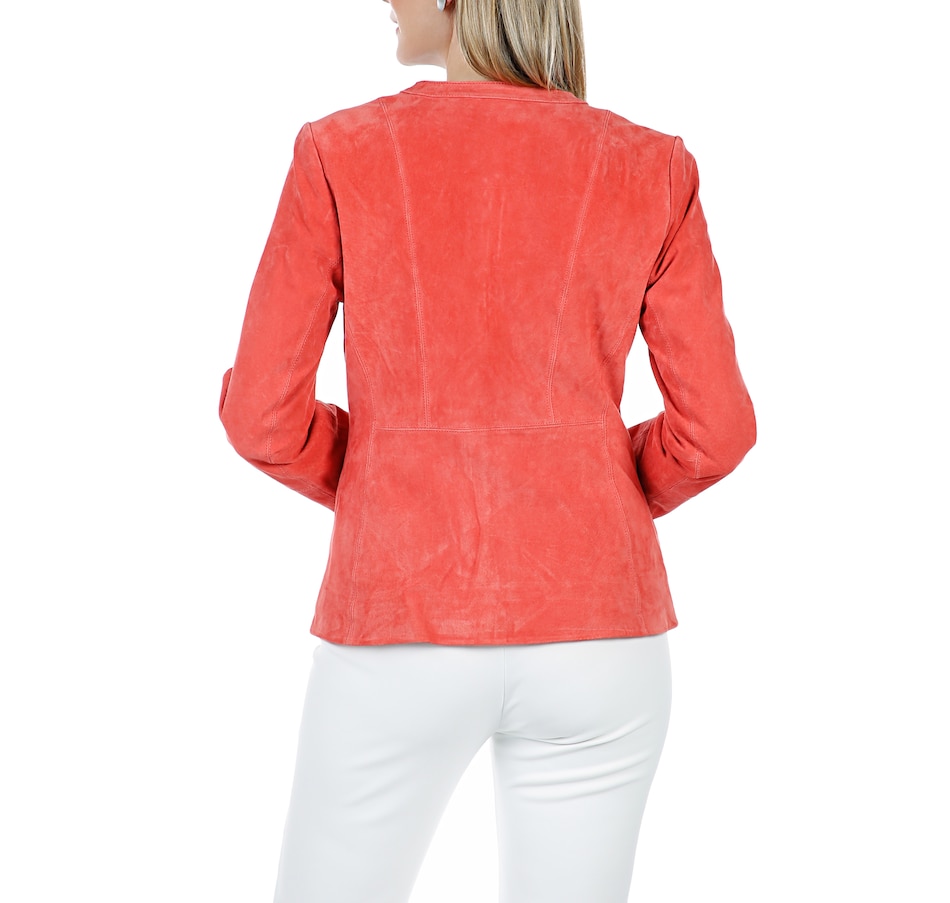Image 408062_ALTMORE2.jpg, Product 408-062 / Price $99.33, Guillaume Suede Collarless Zip Front Jacket from Guillaume on TSC.ca's Fashion department