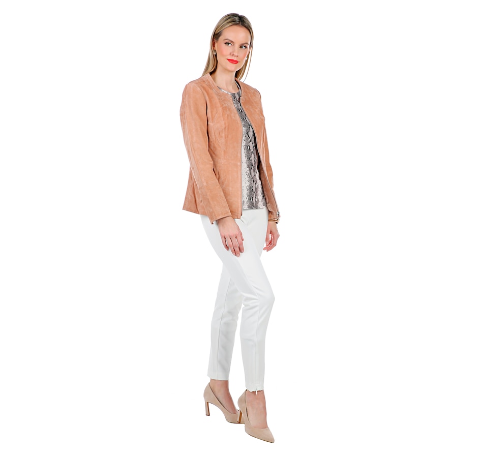 Image 408062_ALTMORE7.jpg, Product 408-062 / Price $99.33, Guillaume Suede Collarless Zip Front Jacket from Guillaume on TSC.ca's Fashion department