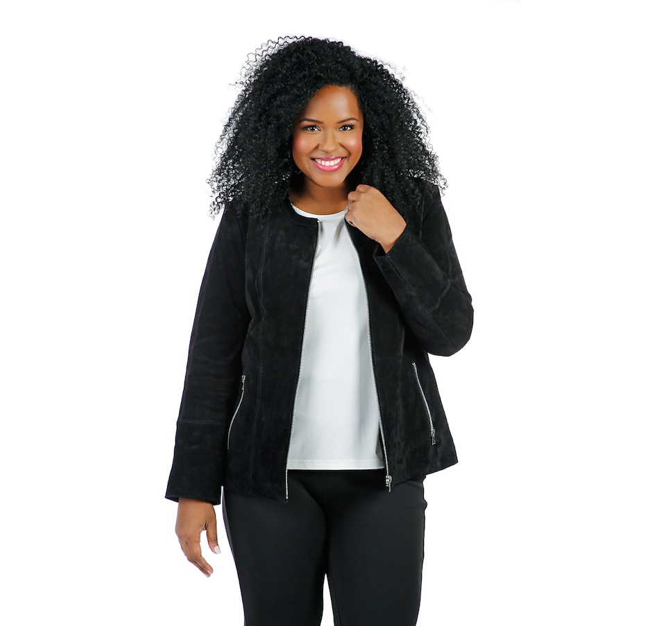 Image 408062_ALTMORE9.jpg, Product 408-062 / Price $99.33, Guillaume Suede Collarless Zip Front Jacket from Guillaume on TSC.ca's Fashion department