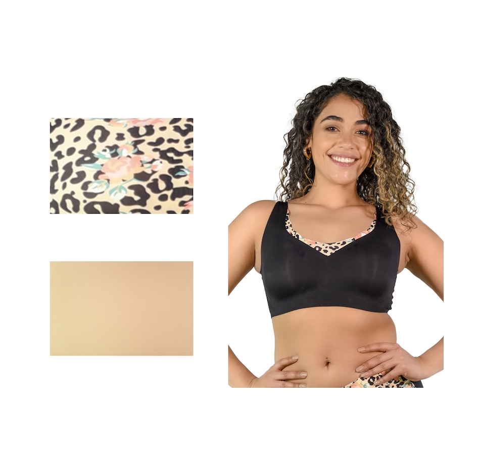 Rhonda Shear 2pack Invisible Body Bra with Removable Pads 