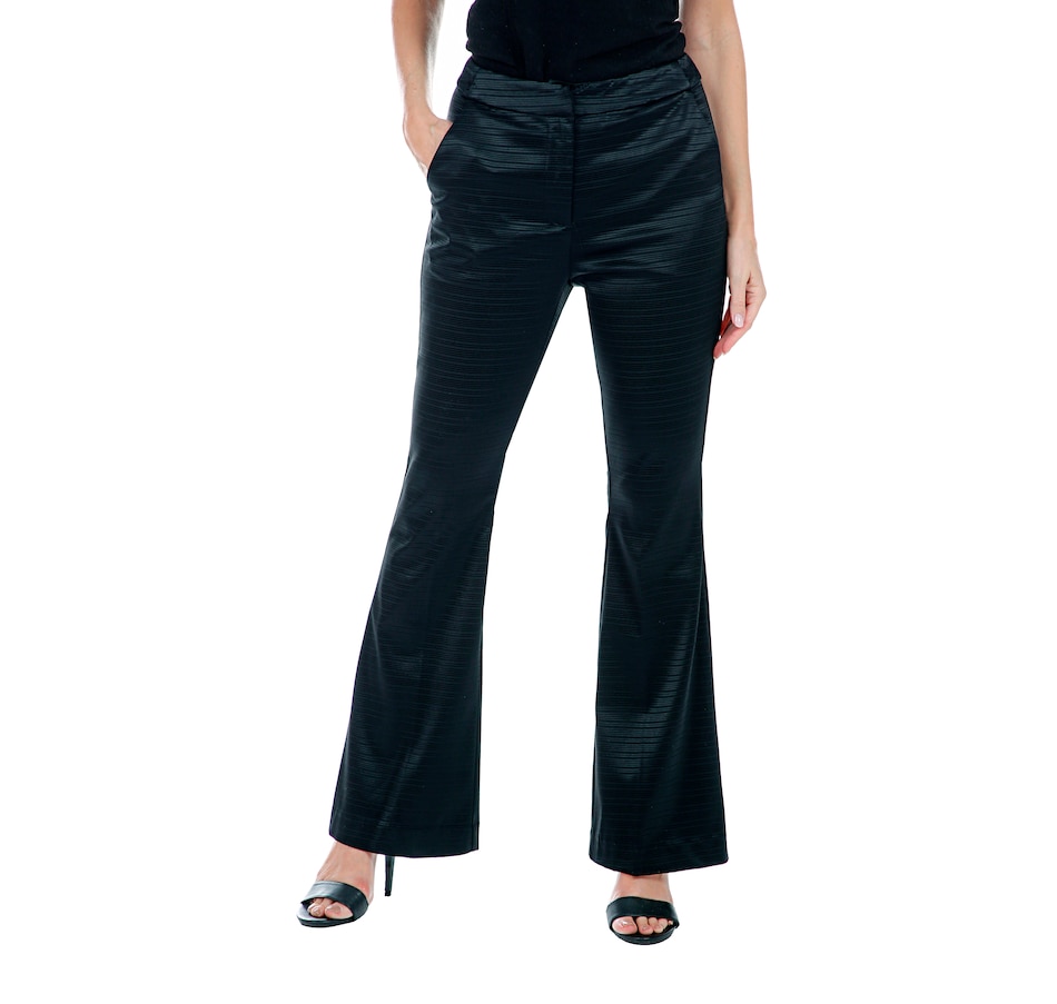 Image 408109_BLK.jpg , Product 408-109 / Price $195.00 , Hilary MacMillan Flared Hem Pants from Hilary MacMillan on TSC.ca's Fashion department
