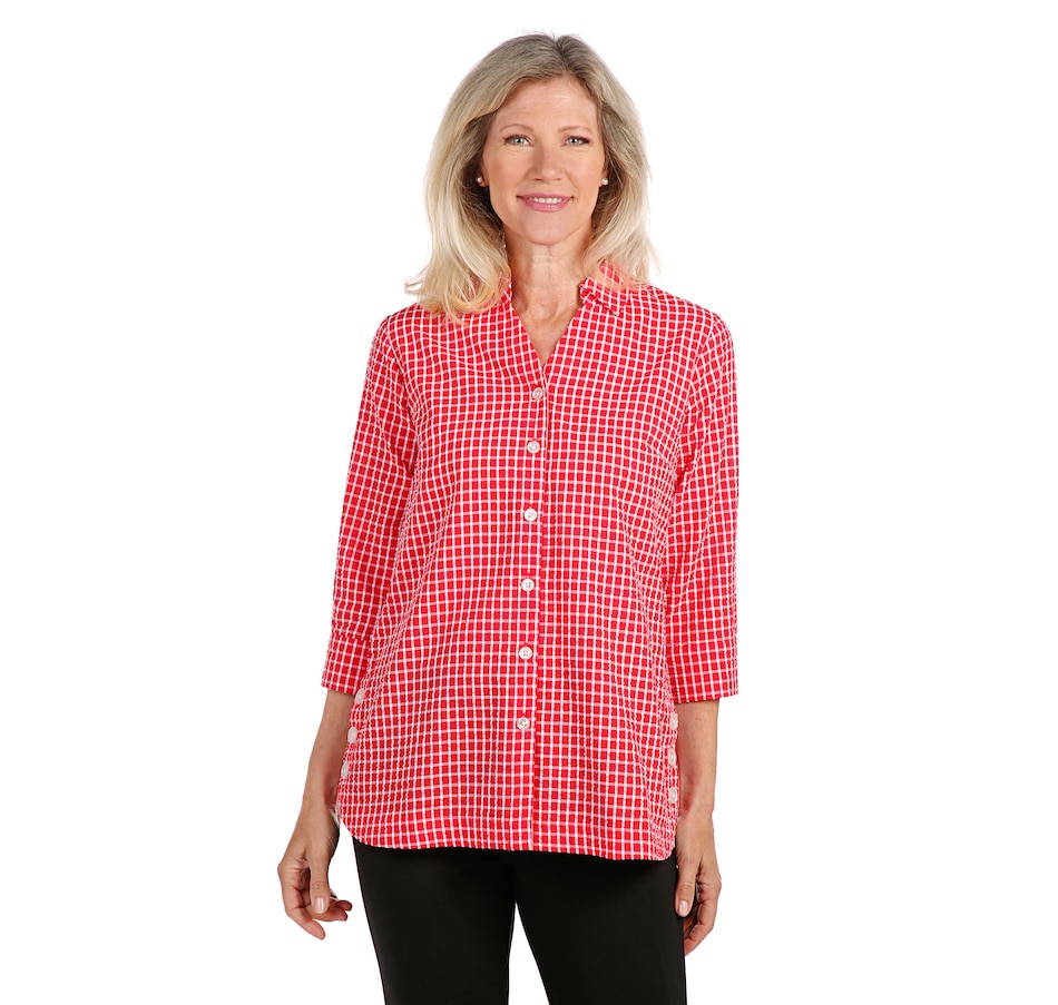 tsc.ca - Joan Rivers Classics Collection Textured Button Front Shirt ...