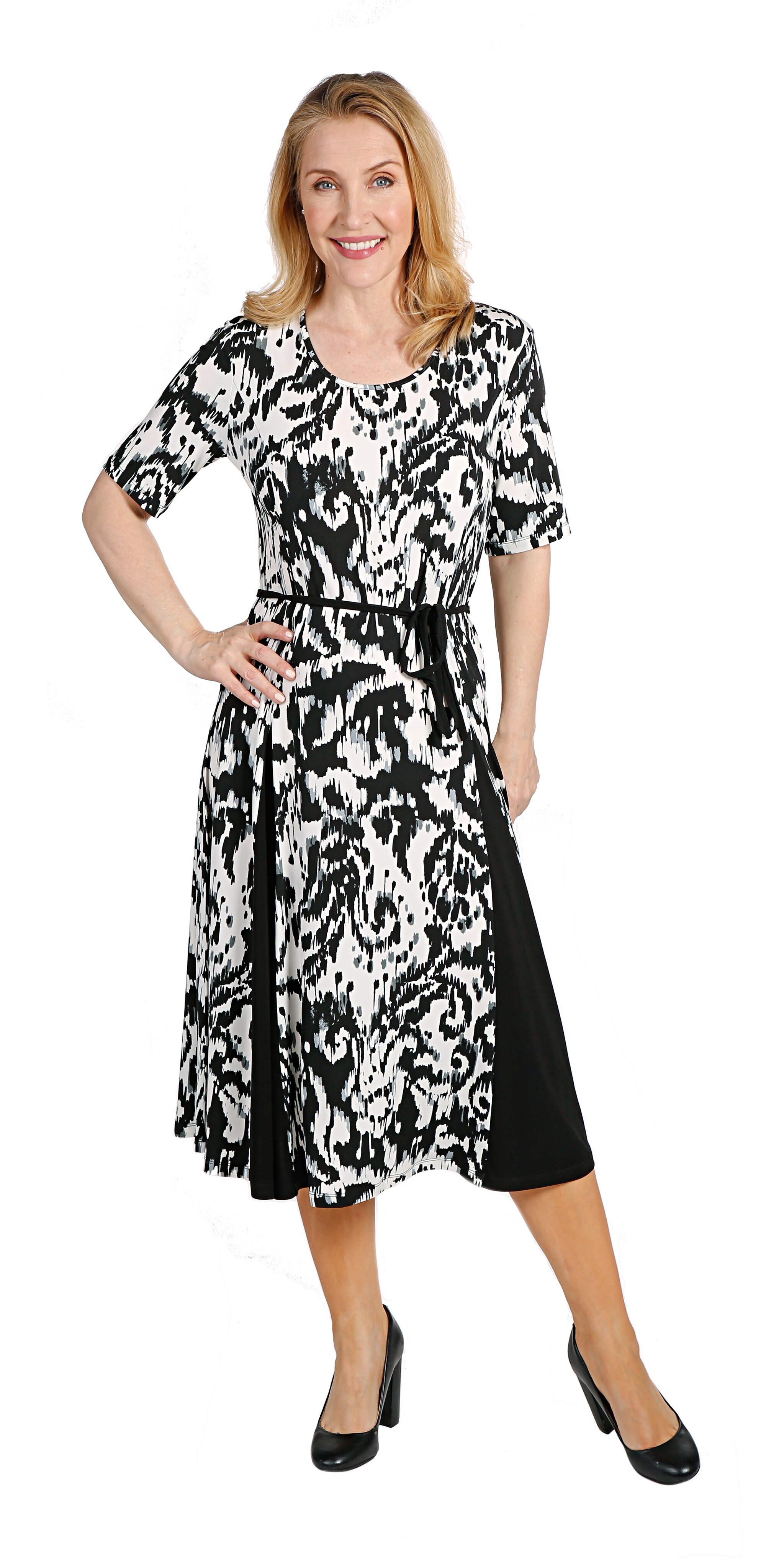 nina leonard midi dress