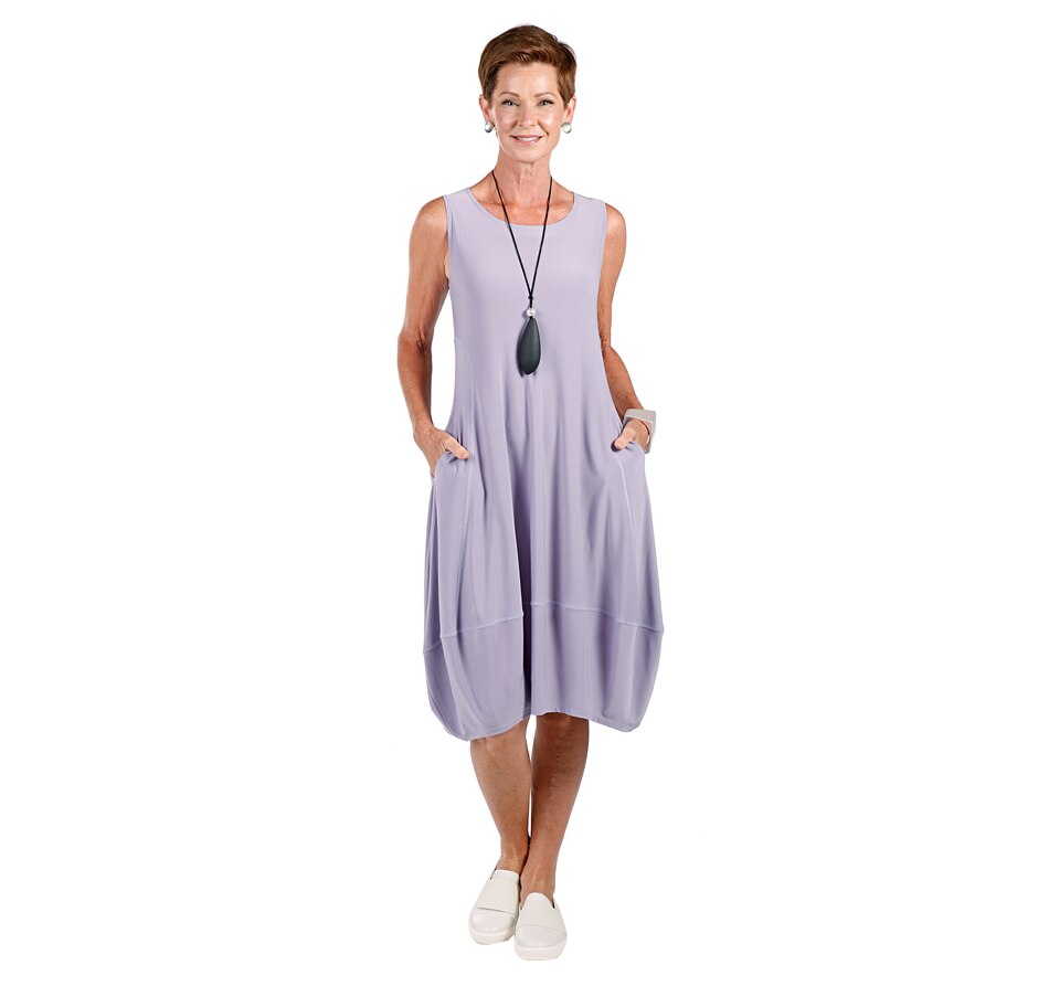 Image 408591_DUK.jpg , Product 408-591 / Price $89.90 , MarlaWynne Solid Knit Sleeveless Balloon Dress from MarlaWynne on TSC.ca's Fashion department