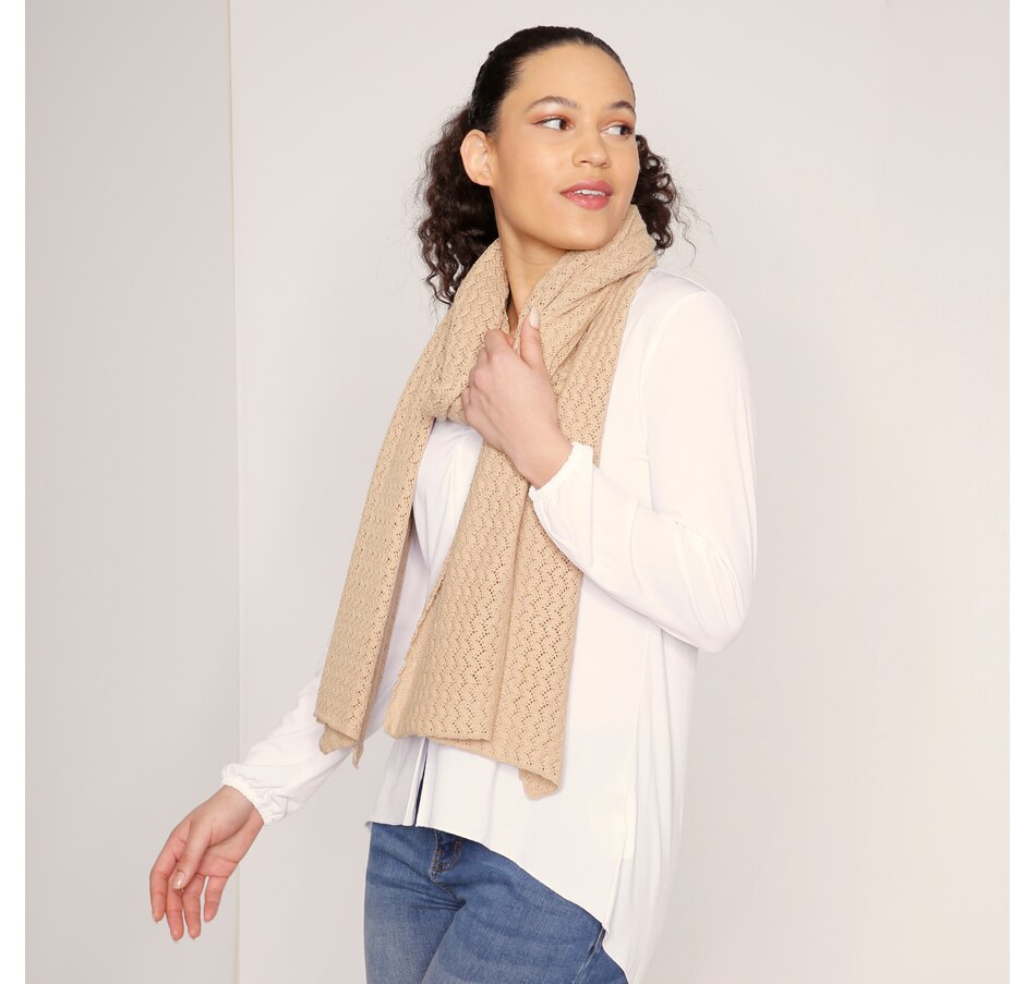 Image 409061_SAN.jpg, Product 409-061 / Price $19.33, Guillaume Pointelle Knit Wrap from Guillaume on TSC.ca's Fashion department