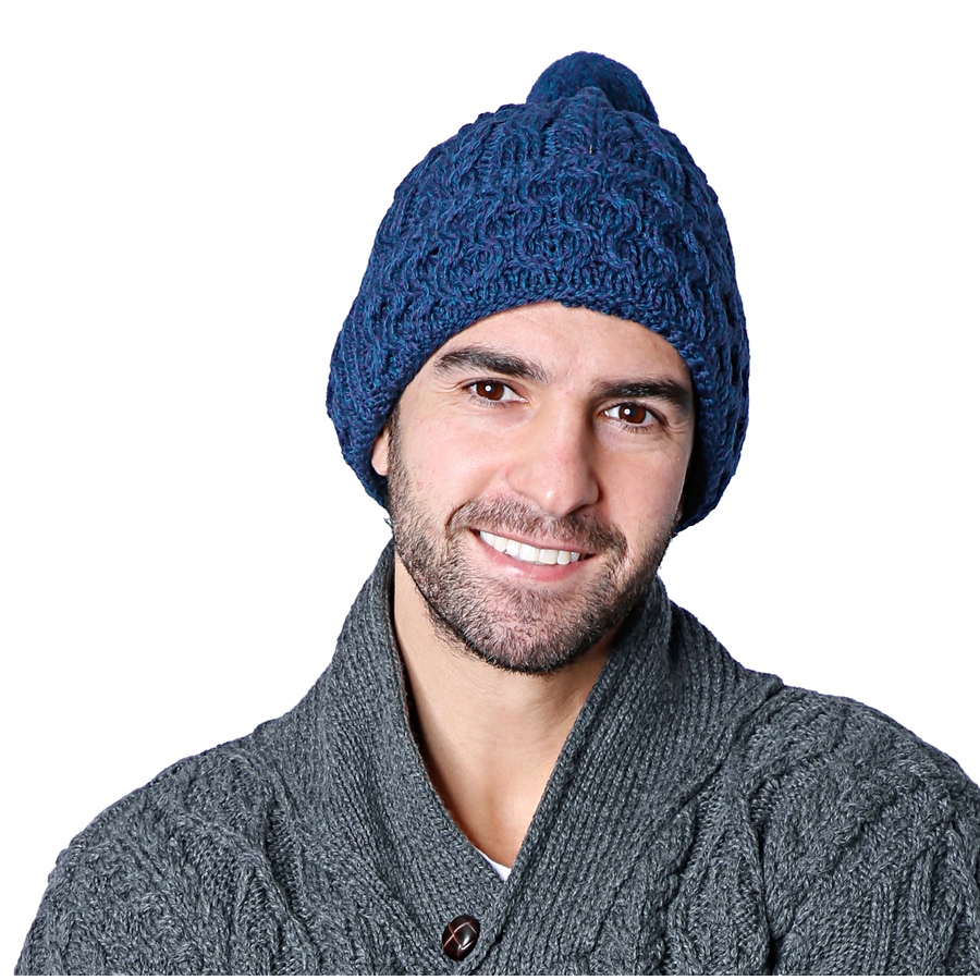 Image 409272_ATLC.jpg, Product 409-272 / Price $24.88, Aran Woollen Mills Men's Merino Toque with Pom from Aran Woollen Mills on TSC.ca's Fashion department