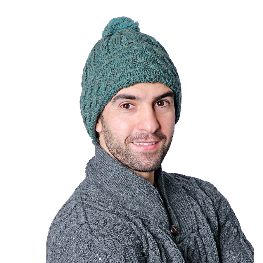 Image 409272_CONGN.jpg, Product 409-272 / Price $24.88, Aran Woollen Mills Men's Merino Toque with Pom from Aran Woollen Mills on TSC.ca's Fashion department