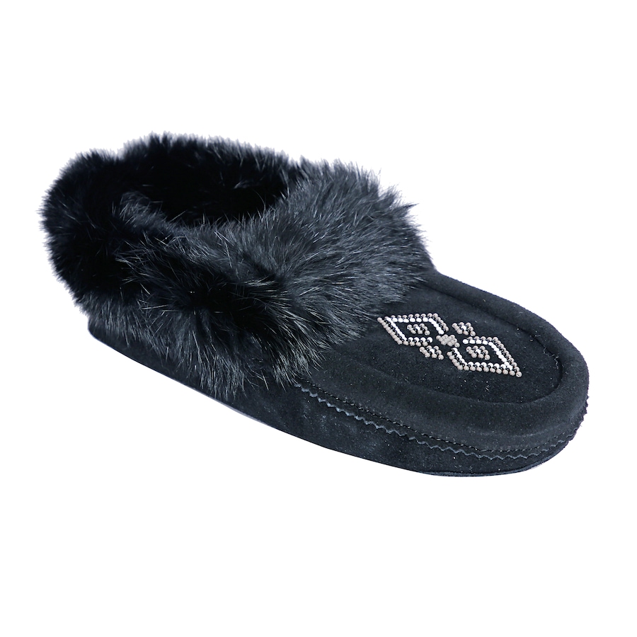Image 409439_BLK.jpg, Product 409-439 / Price $19.33, Manitobah Mukluks Anne Bell Fur Slipper from Manitobah on TSC.ca's Shoes department