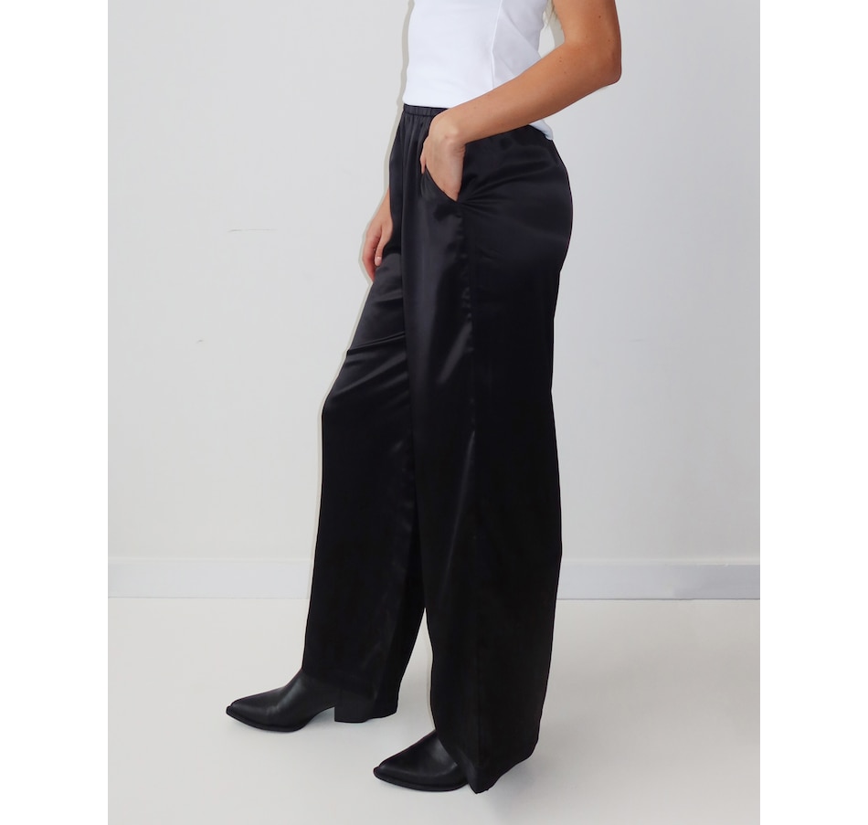 Image 409485_ALTMORE1.jpg, Product 409-485 / Price $79.88, Brunette The Label Satin Straight Leg Pant from Brunette The Label on TSC.ca's Fashion department
