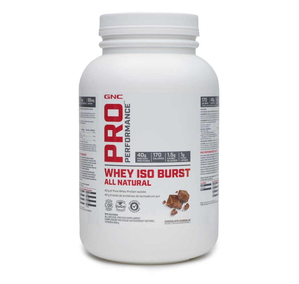 Image 409546.jpg, Product 409-546 / Price $44.99, GNC Pro Performance Whey ISO Burst All Natural Protein Supplement in Chocolate - 20-Day Auto Delivery from GNC on TSC.ca's department