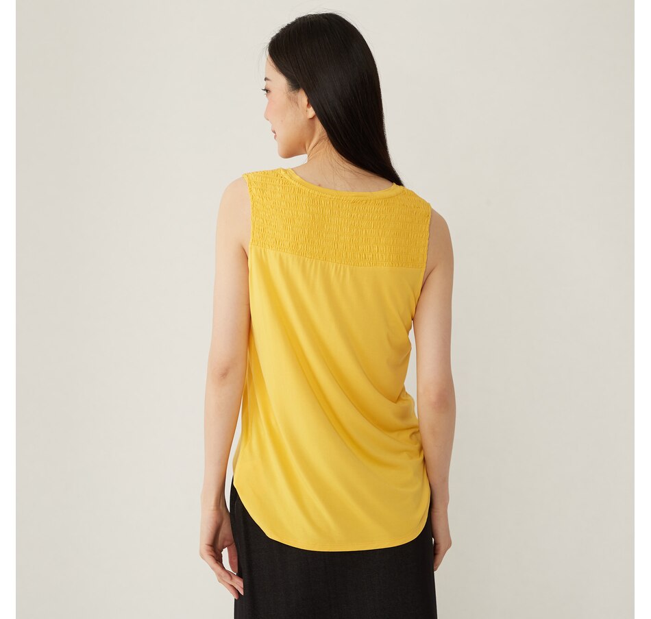 Image 409554_ALTMORE1.jpg, Product 409-554 / Price $19.33, Terrera Janice V-Neck Smocked Blouse from Terrera on TSC.ca's Fashion department