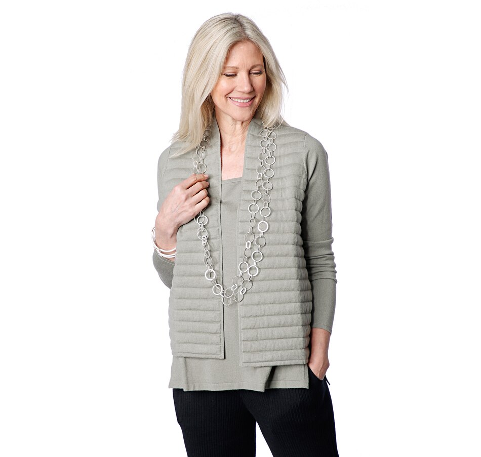 Image 409595_SAG.jpg, Product 409-595 / Price $39.33, WynneLayers Quilted Sweater Jacket from Wynnelayers on TSC.ca's Fashion department