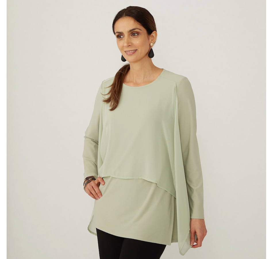 Clothing & Shoes - Tops - Shirts & Blouses - WynneLayers Luxe Crepe Top ...