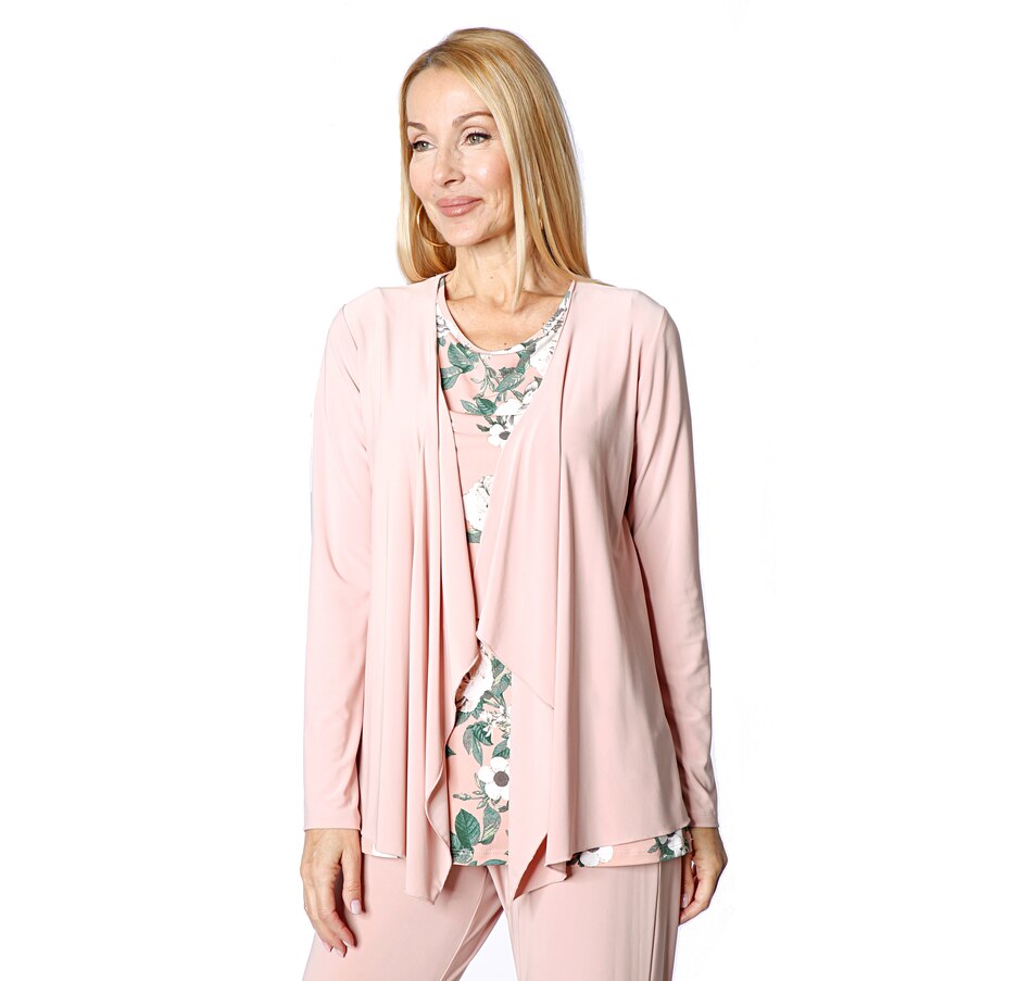 Image 409622_BUH.jpg , Product 409-622 / Price $34.88 , Nina Leonard Open Front Cardigan from Nina Leonard on TSC.ca's Fashion department