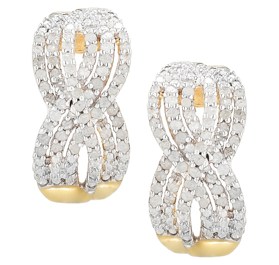 tsc.ca Colour of Diamonds Sterling Silver Diamond Earrings