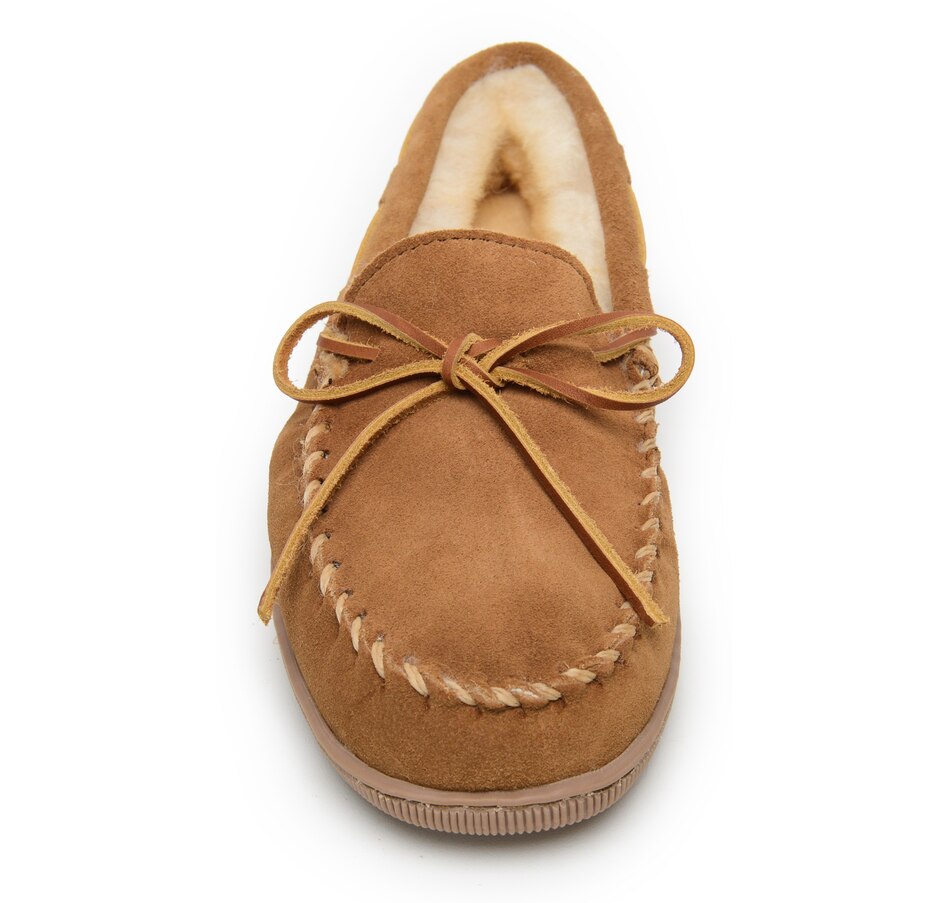 Image 409923_ALTMORE2.jpg, Product 409-923 / Price $59.33, Minnetonka Sheepskin Hardsole Moc from Minnetonka on TSC.ca's Shoes department