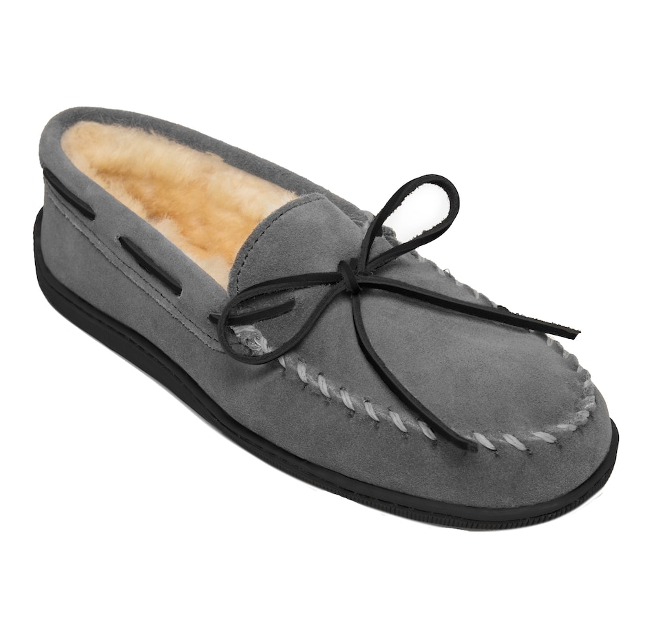 Image 409923_GRY.jpg, Product 409-923 / Price $59.33, Minnetonka Sheepskin Hardsole Moc from Minnetonka on TSC.ca's Shoes department
