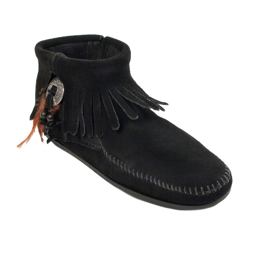 Image 409939_BLK.jpg, Product 409-939 / Price $59.33, Minnetonka Concho Feather Boot from Minnetonka on TSC.ca's Shoes department