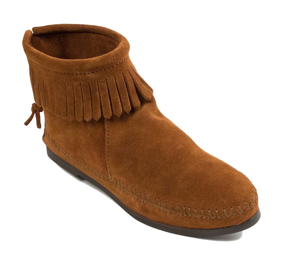Image 409940_BRN.jpg, Product 409-940 / Price $49.33, Minnetonka Back Zip Hardsole Boot from Minnetonka on TSC.ca's Shoes department