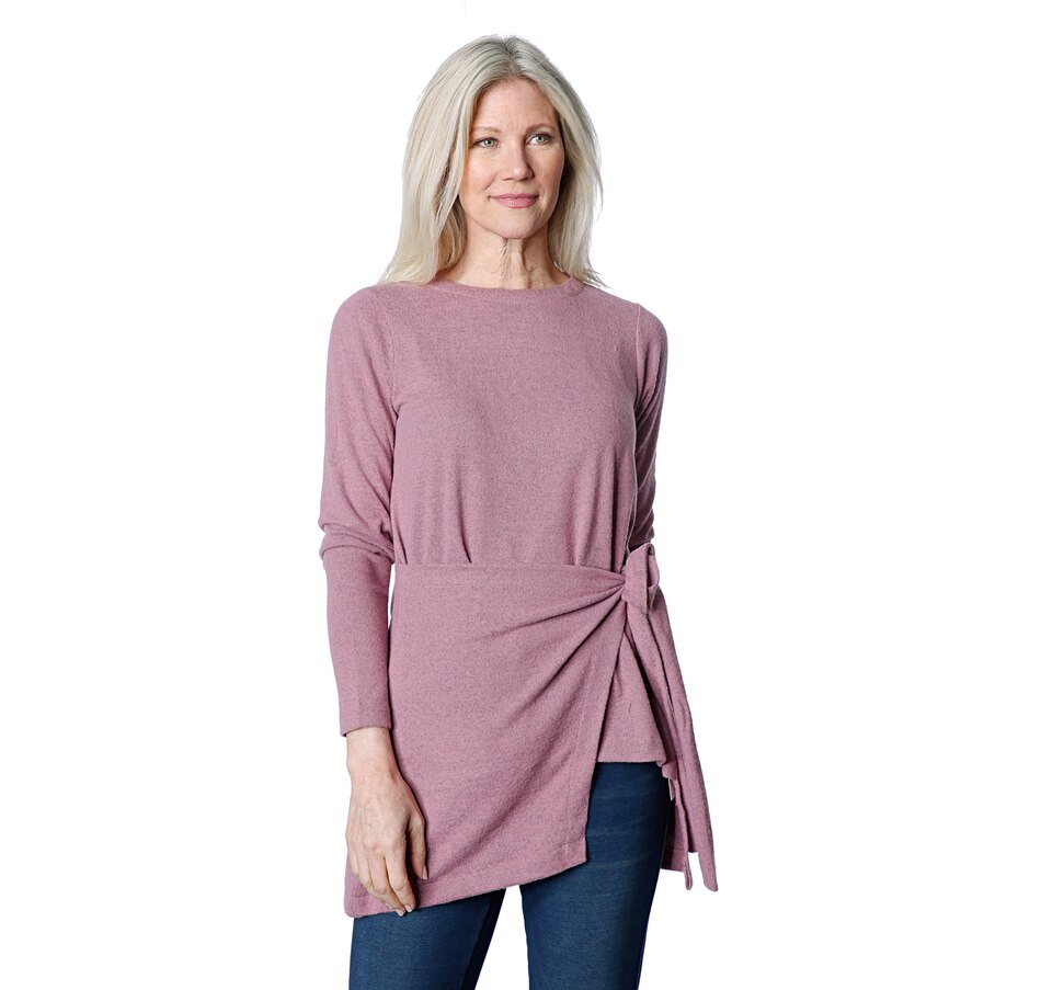 Image 409998_AMY.jpg, Product 409-998 / Price $19.33, DG2 by Diane Gilman Tie Waist Drama Top from DG2 by Diane Gilman on TSC.ca's Fashion department