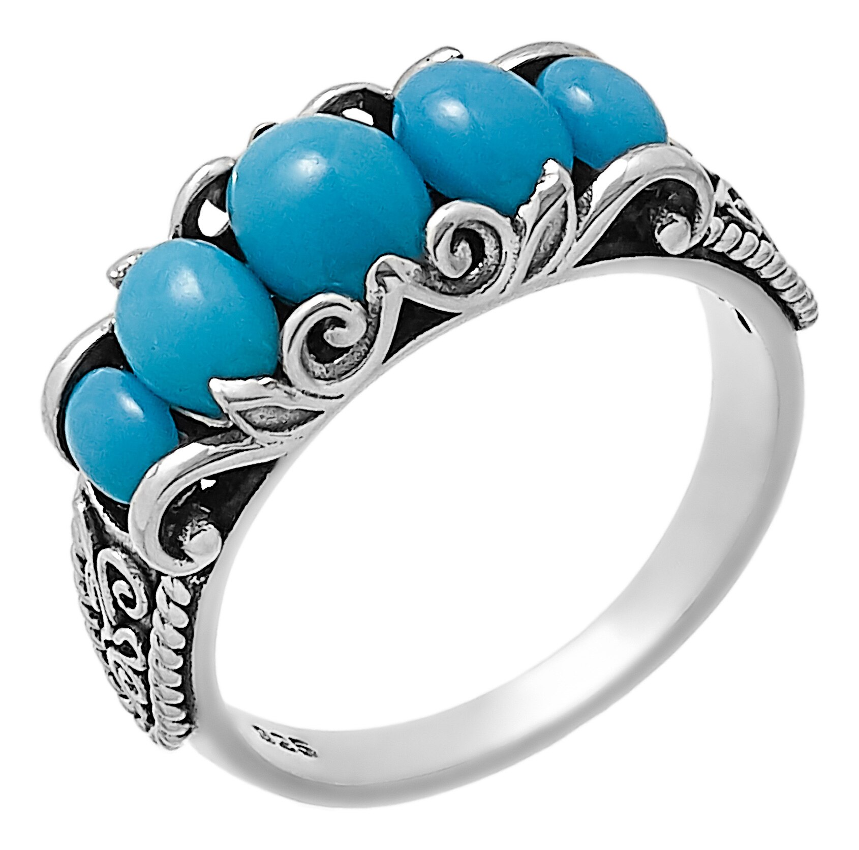 Jewellery - Rings - Samuel B Collection Sterling Silver Sleeping Beauty ...