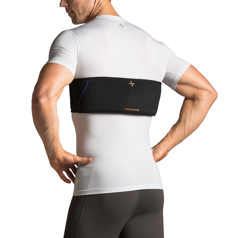 Tommie Copper Lower Back & Shoulder Therapy Wrap with Hot & Cold Gel Packs