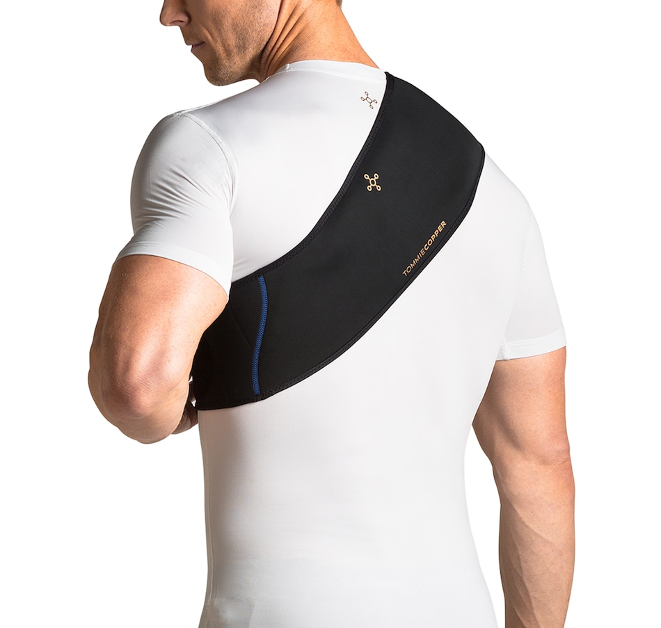  Tommie Copper Men's Comfort Back Brace, Sweat Wicking  Breathable Back & Muscle Compression Support for Everyday - Dark Navy -  Small/Medium : Health & Household