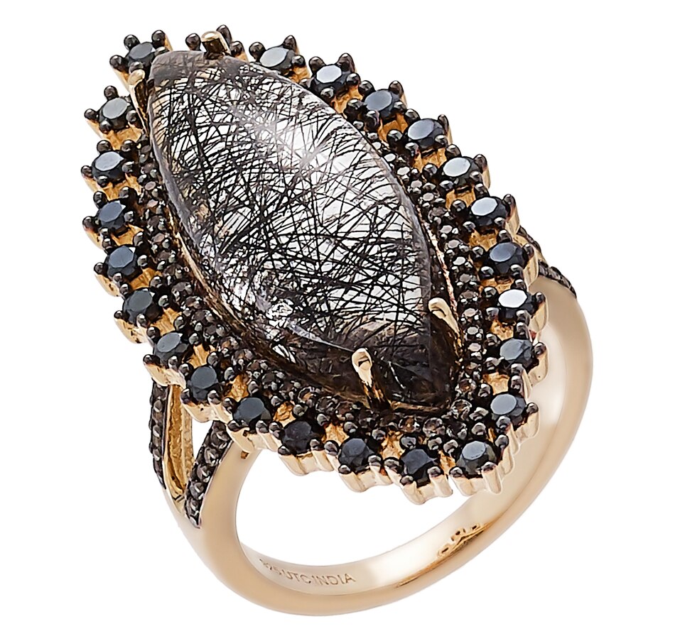 Jewellery - Rings - Halo - Treasures of India Sterling Silver Yellow