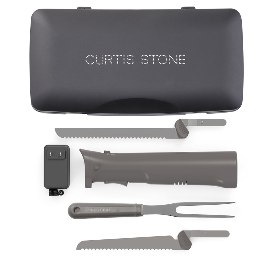 Image 425523_GRY.jpg, Product 425-523 / Price $49.88, Curtis Stone Cordless Electric Carving Knife Set from Curtis Stone on TSC.ca's Kitchen department