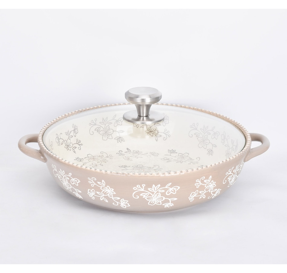 Image 425536_FLTPE.jpg, Product 425-536 / Price $34.88, Temp-tations 3-Quart Round Baker with Glass Lid from temp-tations on TSC.ca's Kitchen department