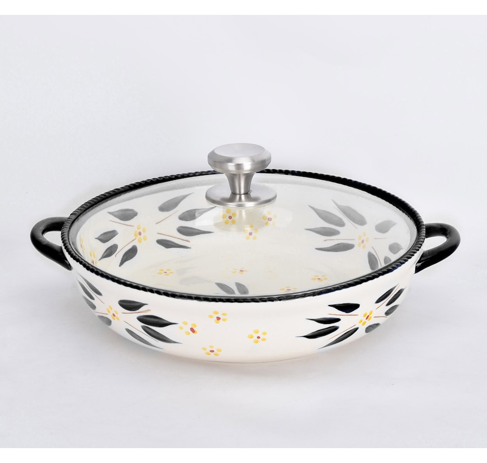 Image 425536_OWBLK.jpg, Product 425-536 / Price $34.88, Temp-tations 3-Quart Round Baker with Glass Lid from temp-tations on TSC.ca's Kitchen department