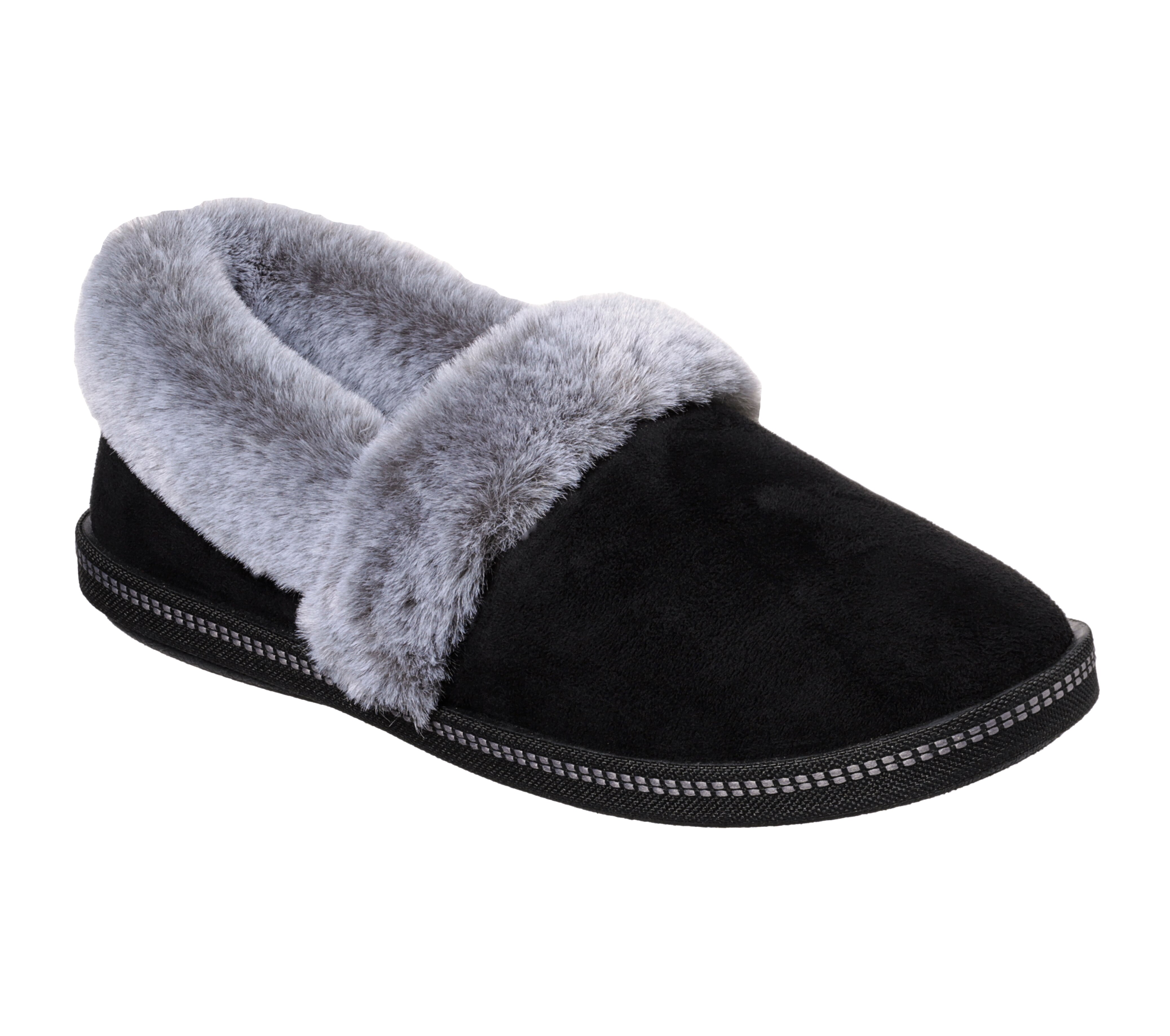 skechers real suede mule slippers